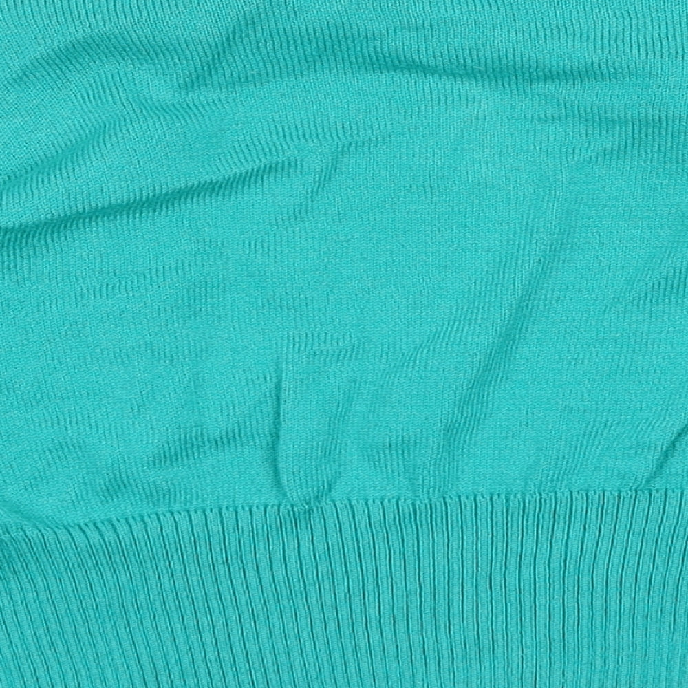 Womens UK Size M Editions Green Shrug Jumper