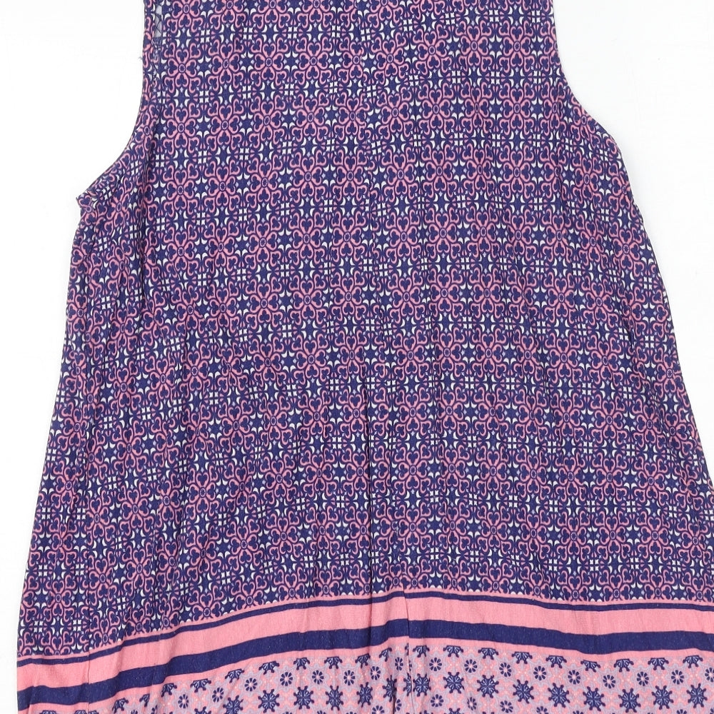 Womens UK Size 12 M&Co Multicoloured Basic Blouse