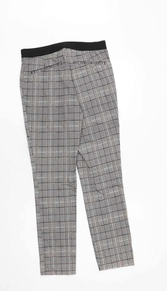 Womens UK Size 10 H&M Regular Fit Chino Grey Trousers