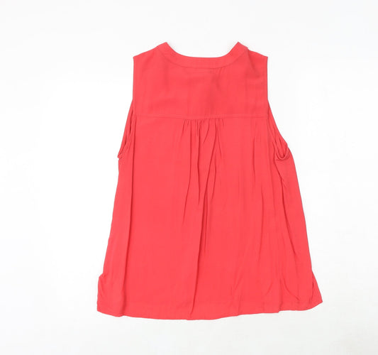 Womens UK Size M Gap Pink Basic Tank