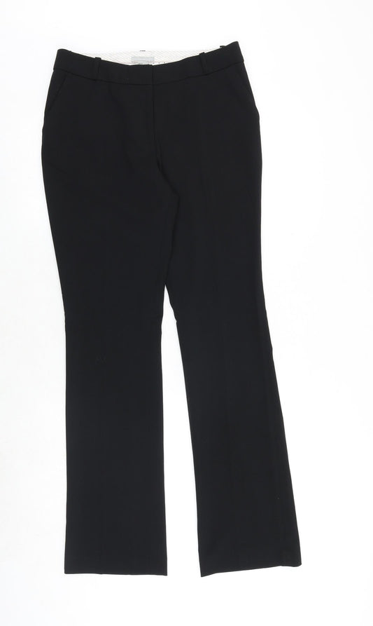 Womens UK Size 10 H&M Regular Fit Dress Pants Black Trousers