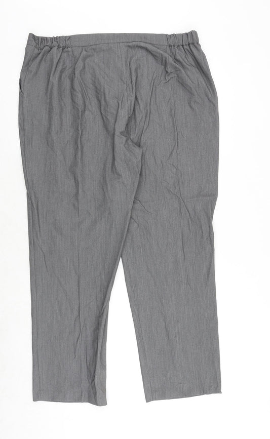 Womens UK Size 20 Alexara Regular Fit Grey Trousers