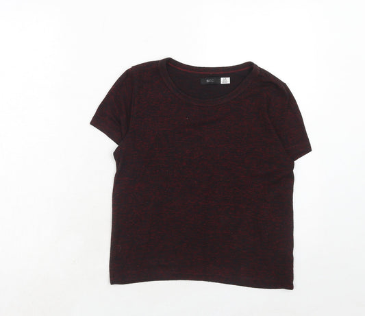 Womens UK Size S BDG Red Basic T-Shirt
