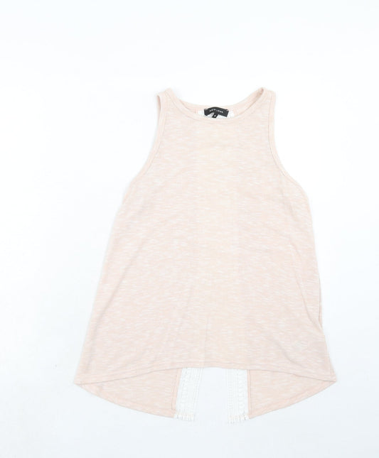 Womens UK Size 8 New Look Pink Basic Tank