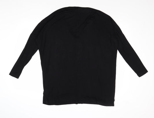 Womens UK Size 6 H&M Black Pullover Jumper