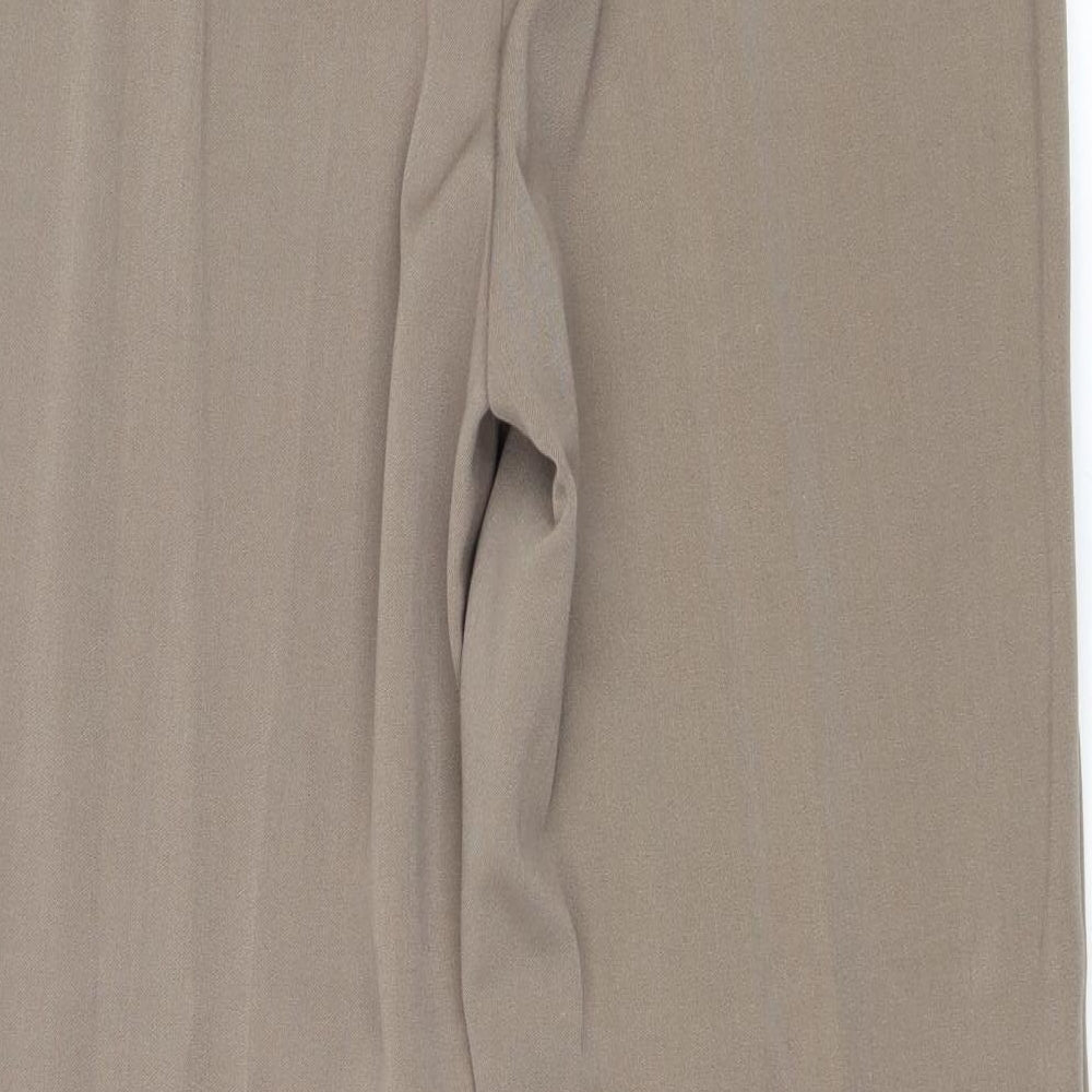 Womens UK Size 32 in Artigiano Regular Fit Brown Trousers