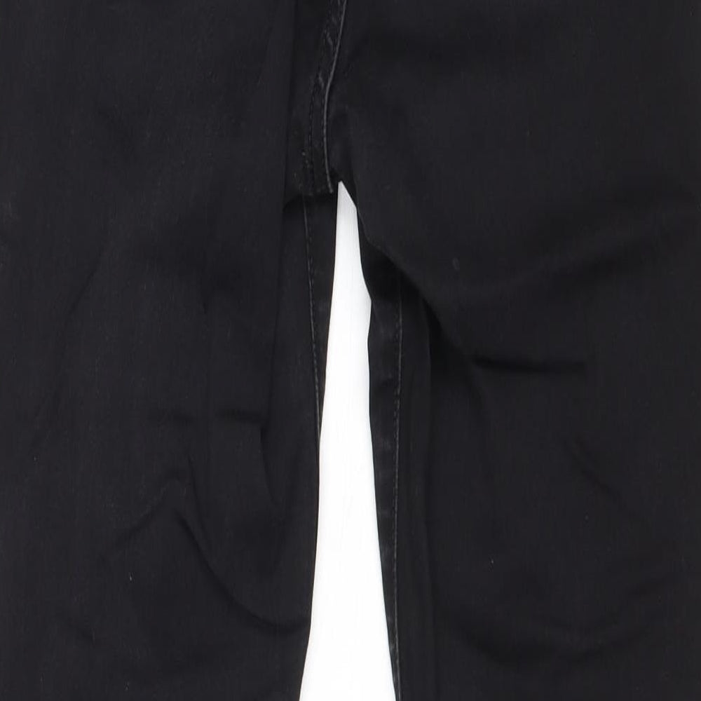 Womens UK Size 28 in H&M Regular Fit Straight Black Jeans
