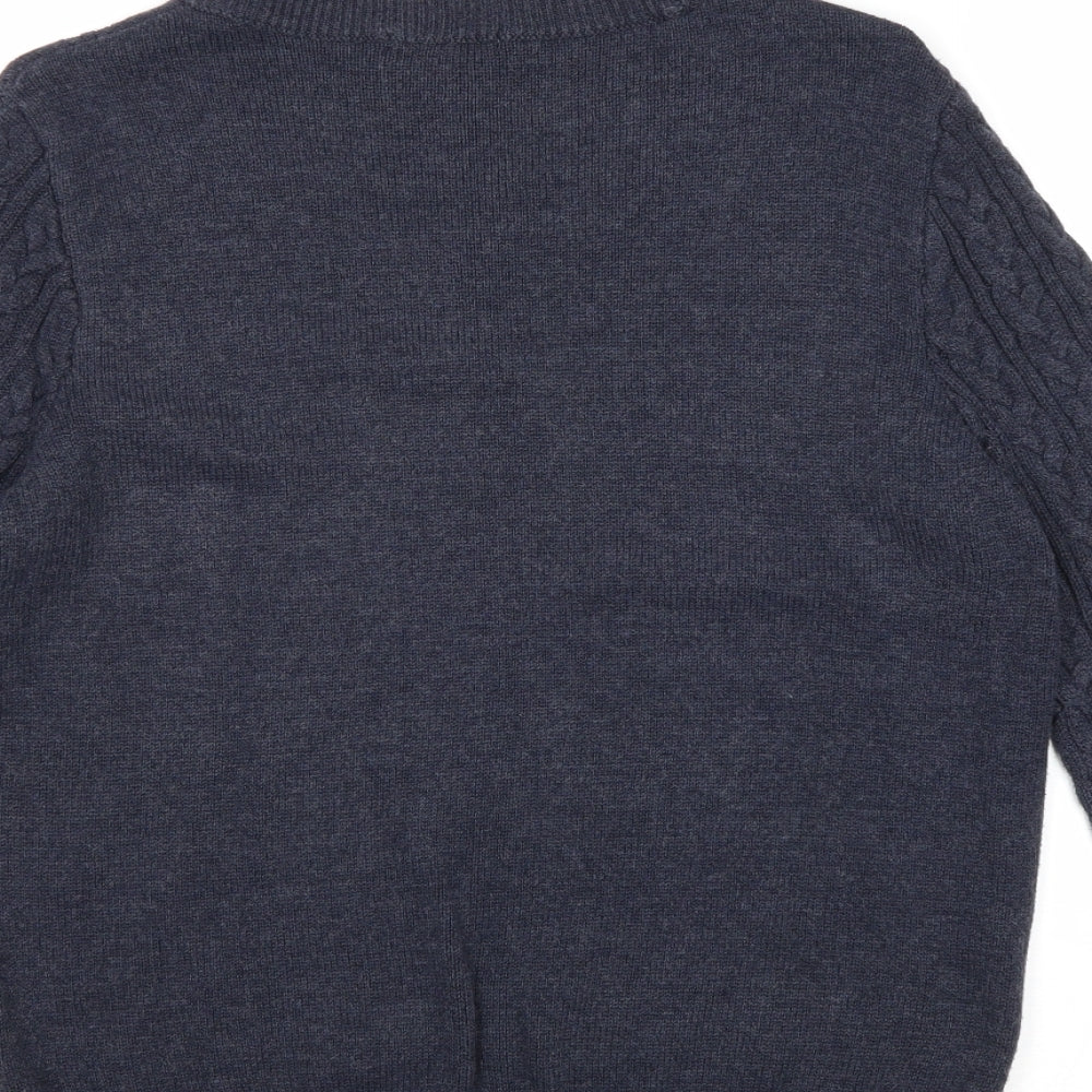 Womens UK Size L H&M Blue Pullover Jumper
