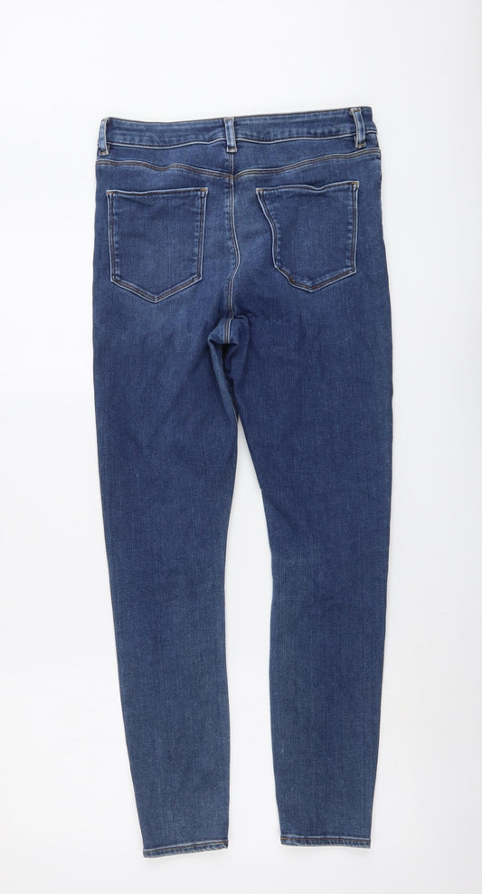 ASOS Womens Blue Cotton Skinny Jeans Size 30 in L32 in Regular Button