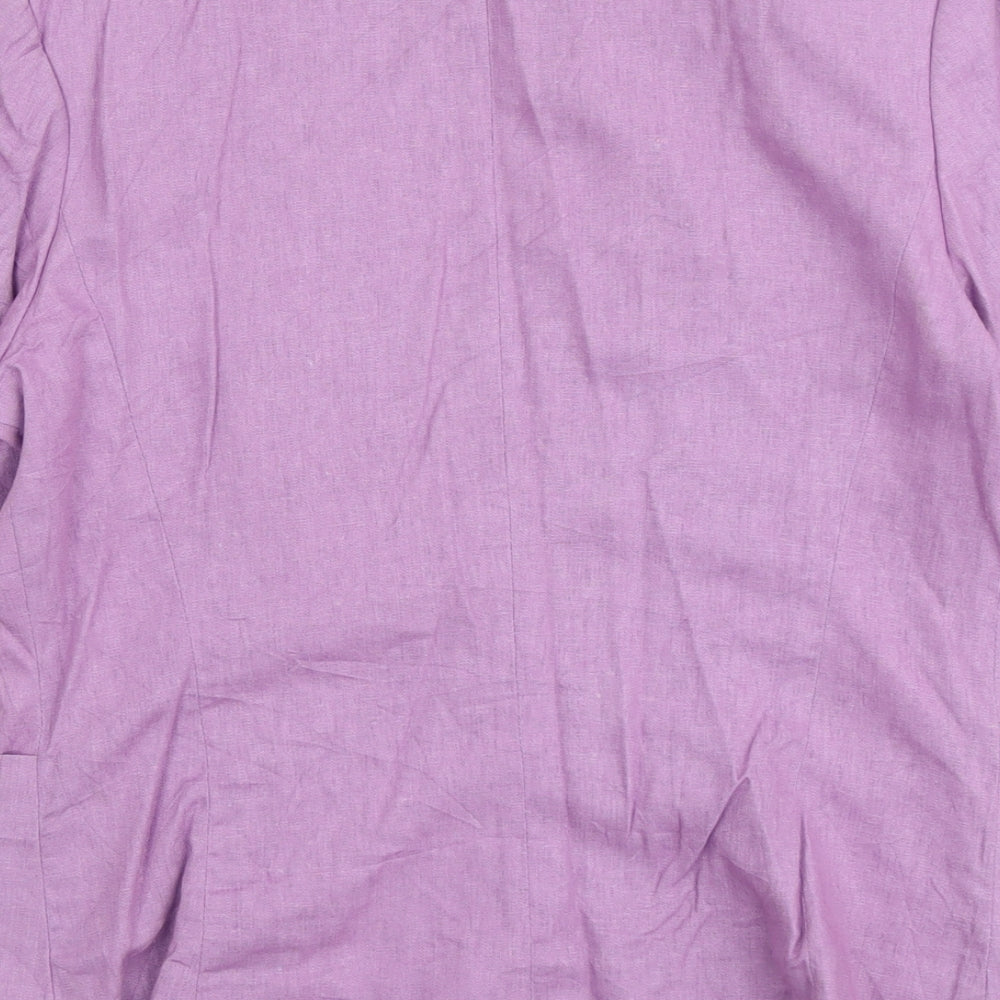 Womens UK Size 12 Anna Rose Regular Purple Blazer