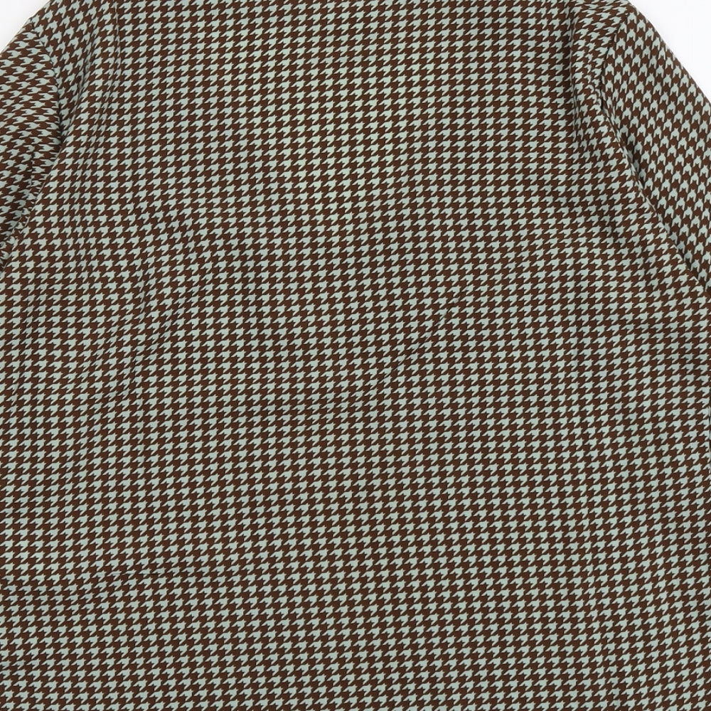 Womens UK Size 10 VILA Brown Basic Blouse