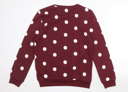 Womens UK Size 6 Disney Red Pullover Sweatshirt