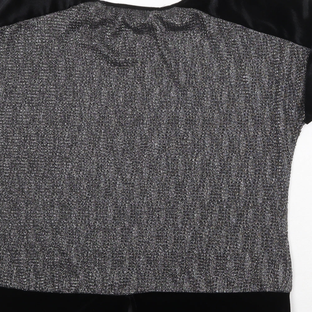 Womens UK Size L Oasis Silver Basic Blouse
