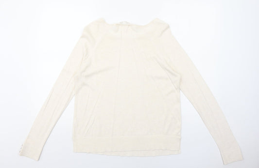 Womens UK Size S Stradivarius Ivory Pullover Jumper