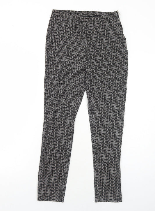 Womens UK Size 8 New Look Regular Fit Black Trousers