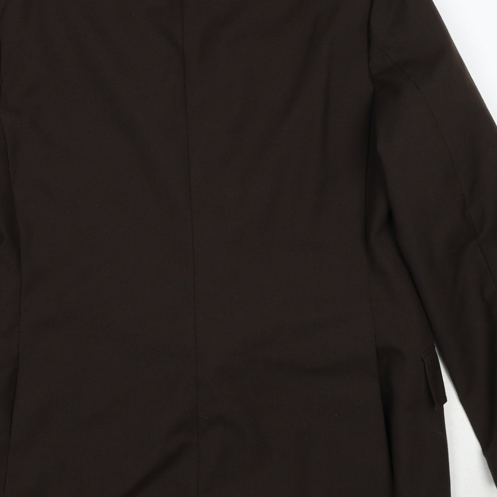John Temple Mens Brown Polyester Jacket Suit Jacket Size 42 Regular