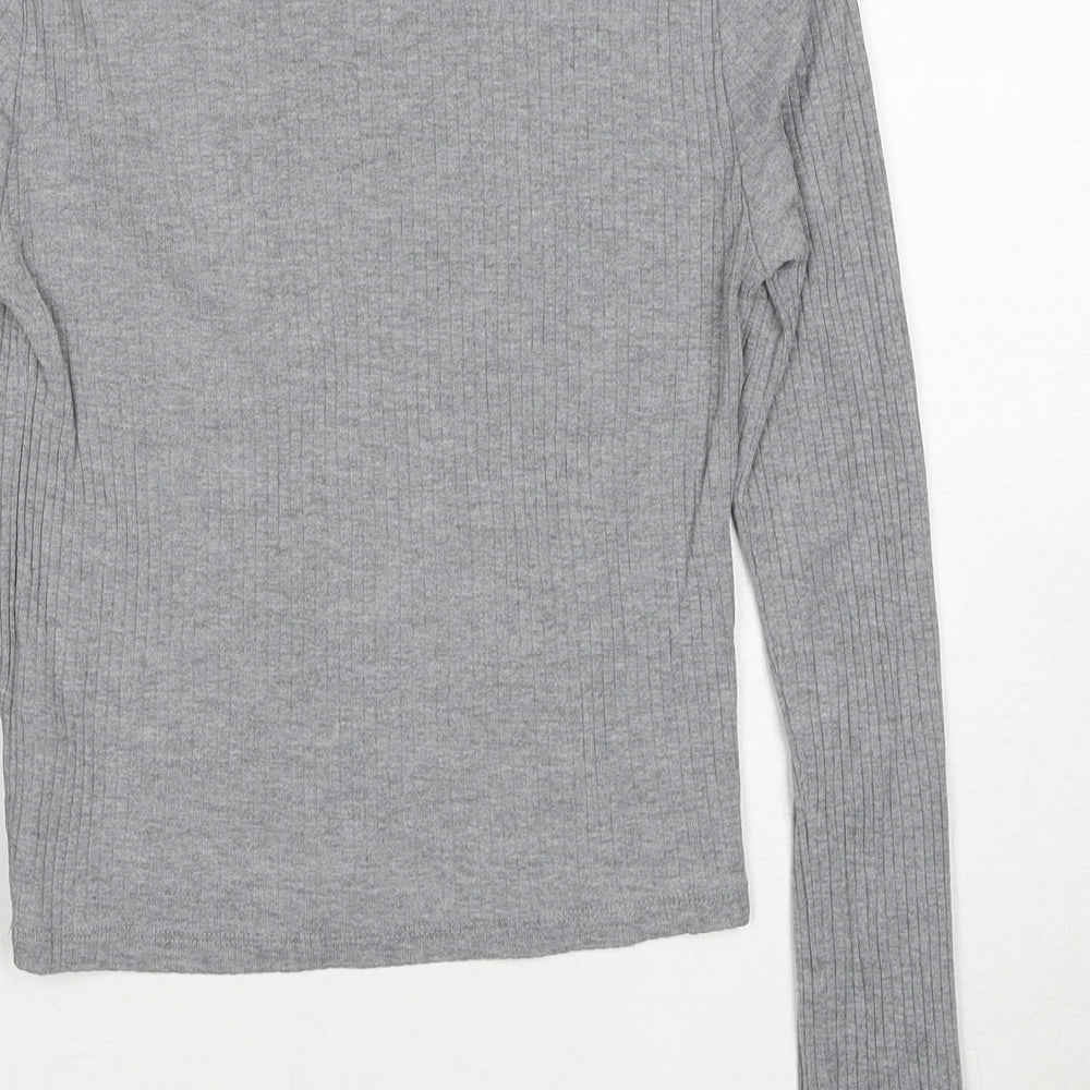 Womens UK Size 8 Topshop Grey Pullover Jumper