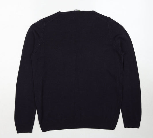 Womens UK Size 14 Marks and Spencer Blue Pullover Jumper