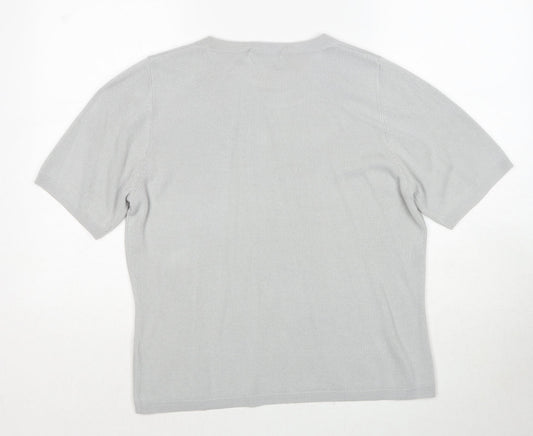 Womens UK Size 14 Marks and Spencer Grey Pullover Jumper