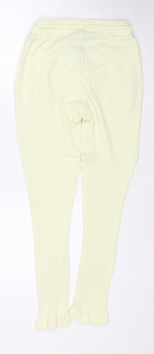 Womens UK Size 6 ASOS Regular Fit Jogger Ivory Trousers