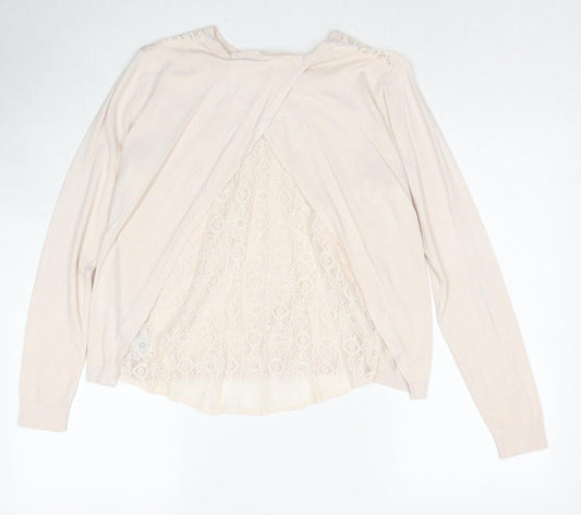 Womens UK Size 8 Dorothy Perkins Beige Pullover Jumper