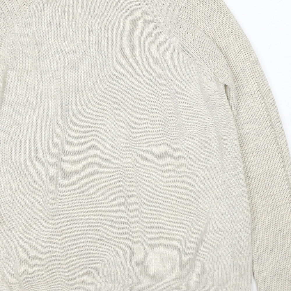 Womens UK Size S Stradivarius Beige Pullover Jumper