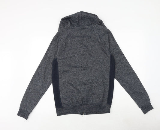 Mens UK Size S Genetic Apparel Blue Full Zip Sweatshirt