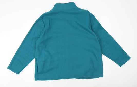 Anna De Lancay Womens Green Jacket Size XL Zip