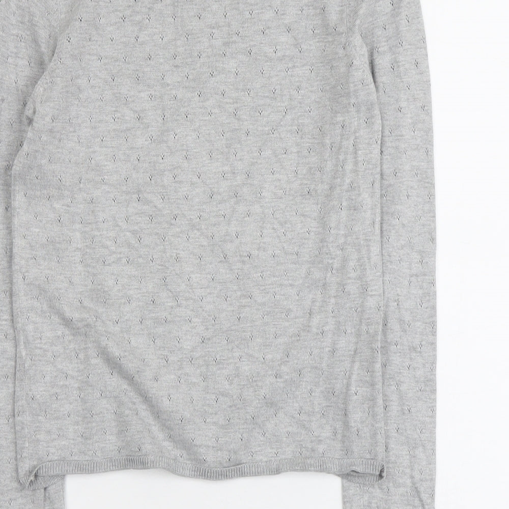 Womens UK Size M Stradivarius Grey Pullover Jumper