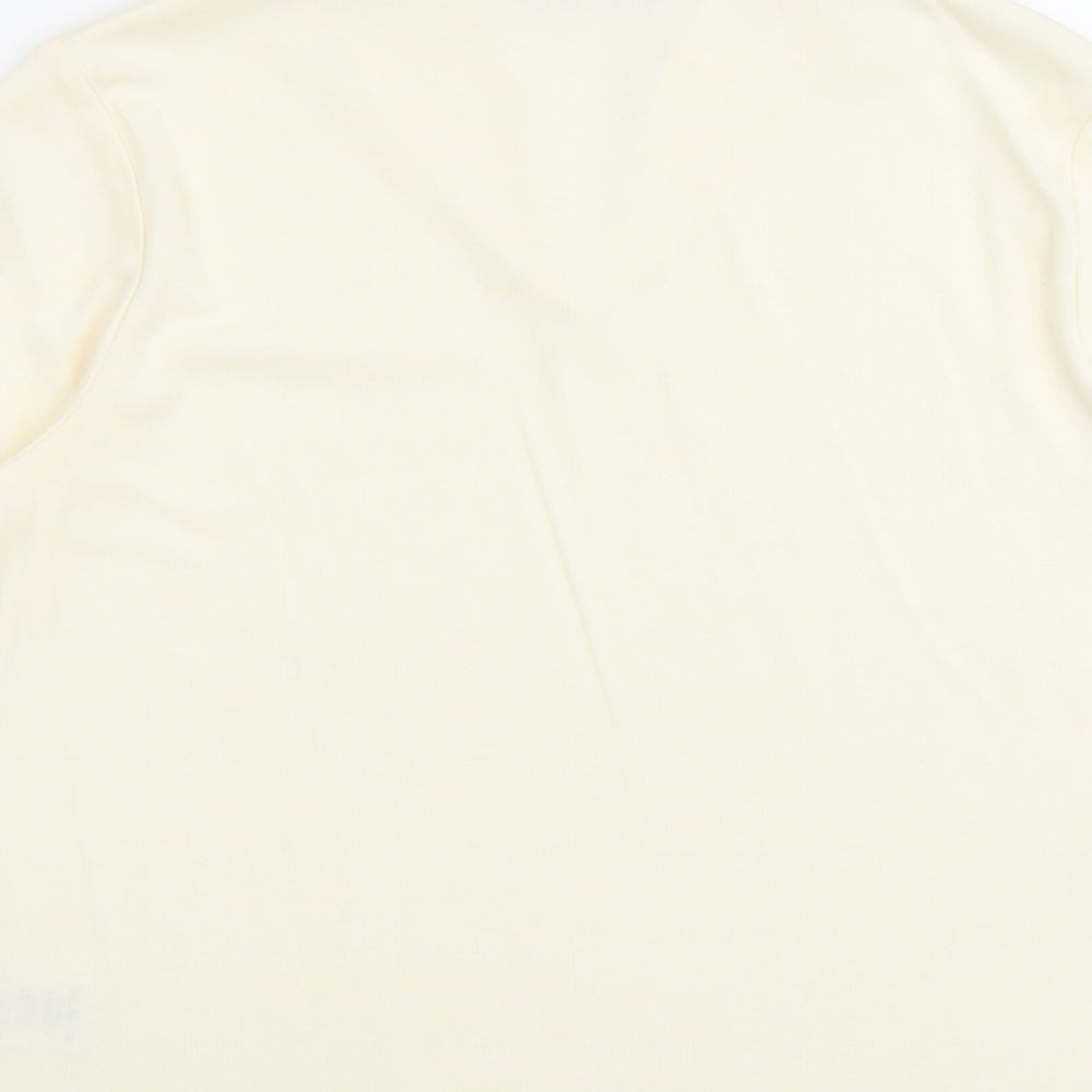 Womens UK Size 18 Poppy Ivory Basic T-Shirt