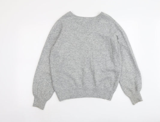 Womens UK Size 6 Miss Selfridge Grey Pullover Jumper