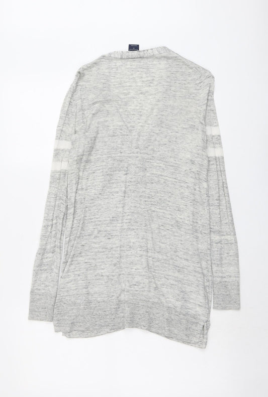 Gap Womens Grey V-Neck Cotton Cardigan Jumper Size XS
