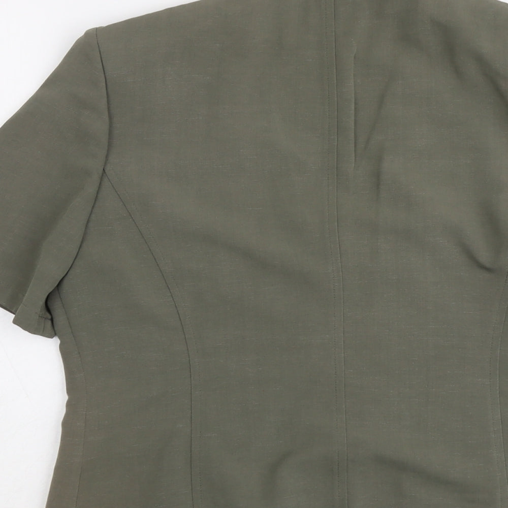 Paul Separates Womens Green Viscose Jacket Blazer Size 12
