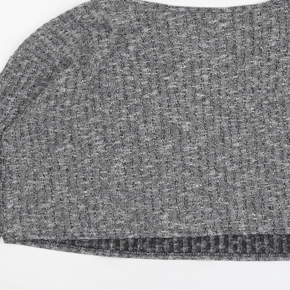Womens UK Size 8 Topshop Grey Pullover Jumper