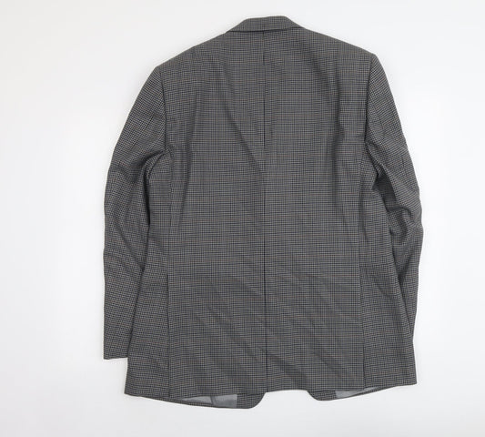 Mens UK Size L Wellington Regular Grey Suit Jacket