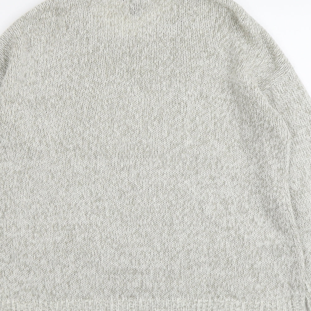 Womens UK Size M New Look Grey Pullover Jumper