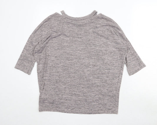Womens UK Size S New Look Grey Pullover Jumper