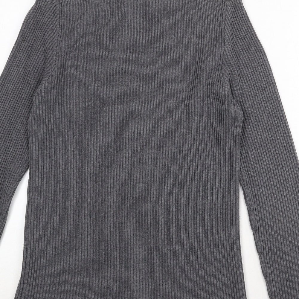 Gap Womens Green Round Neck 100% Cotton Pullover Jumper Size S