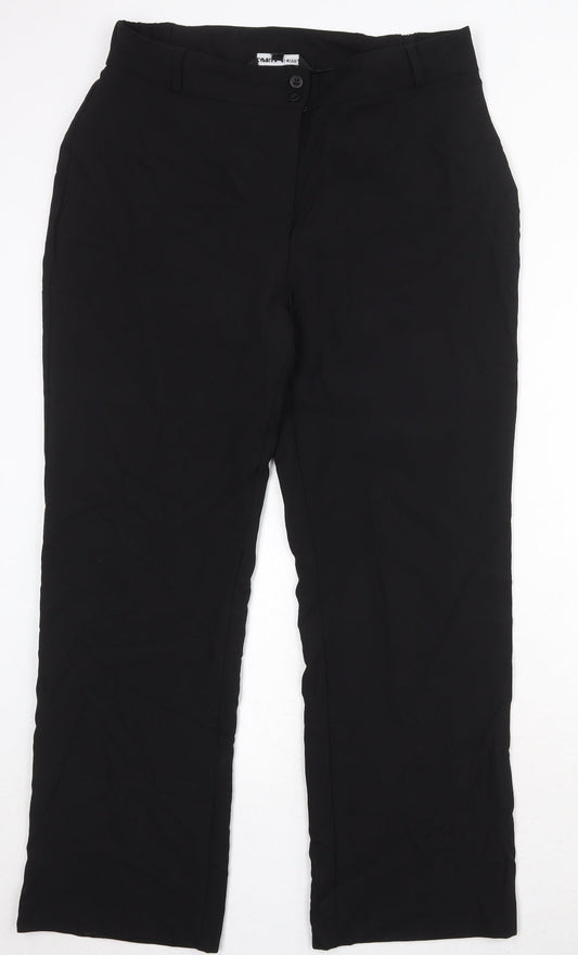Womens UK Size 16 Capsule Regular Fit Black Trousers