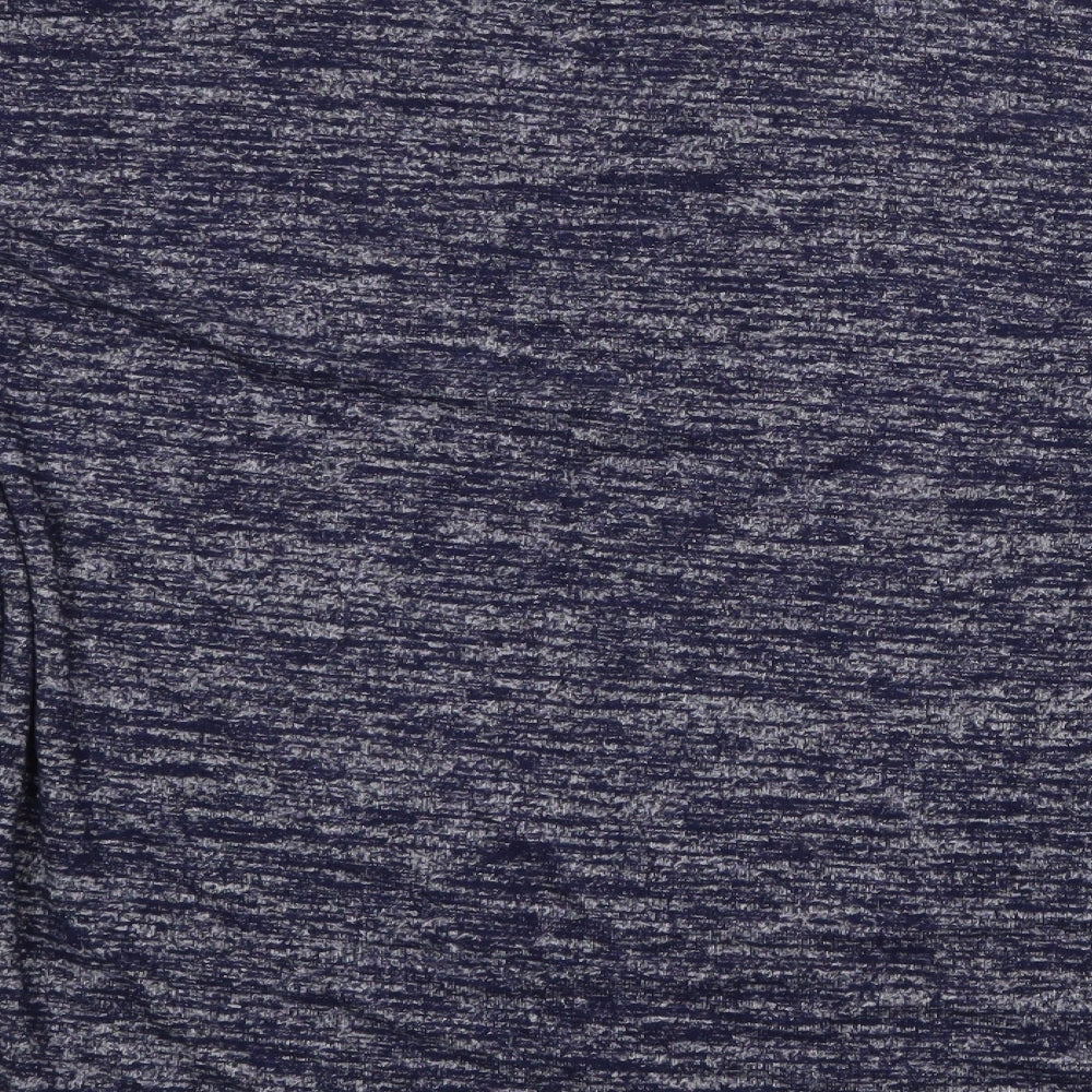 Gap Womens Blue V-Neck Polyester Pullover Jumper Size L