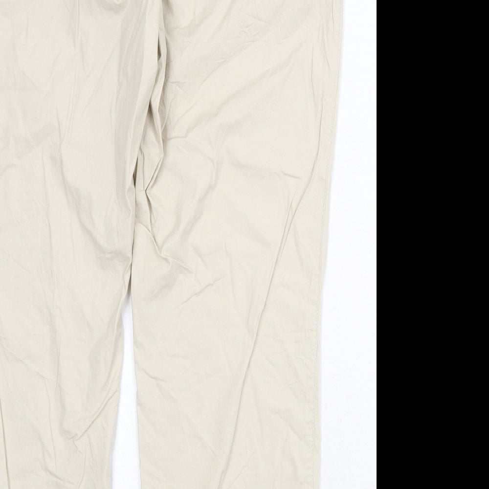 Womens UK Size 36 in Toni Regular Fit Capri Beige Trousers