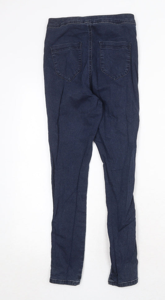 ASOS Womens Blue Cotton Skinny Jeans Size 28 in Regular Zip