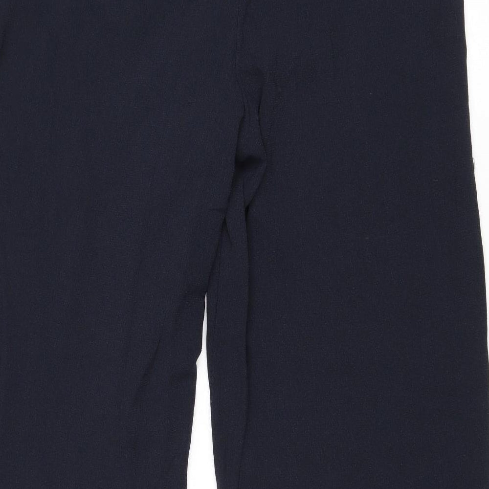 Womens UK Size 14 Marks and Spencer Regular Fit Blue Trousers