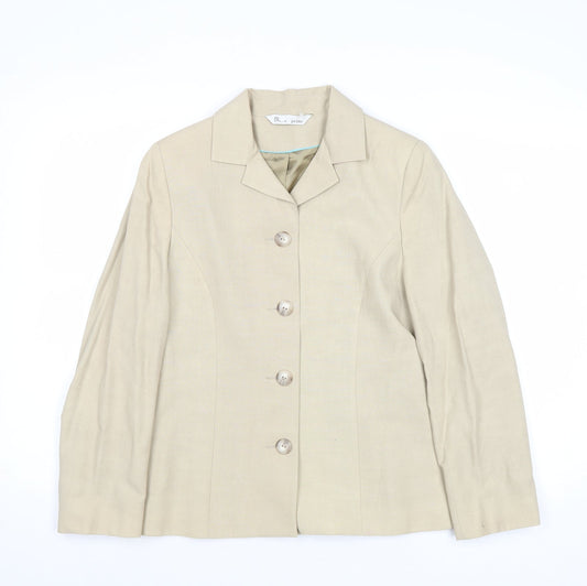 Womens UK Size 8 BHS Beige Jacket