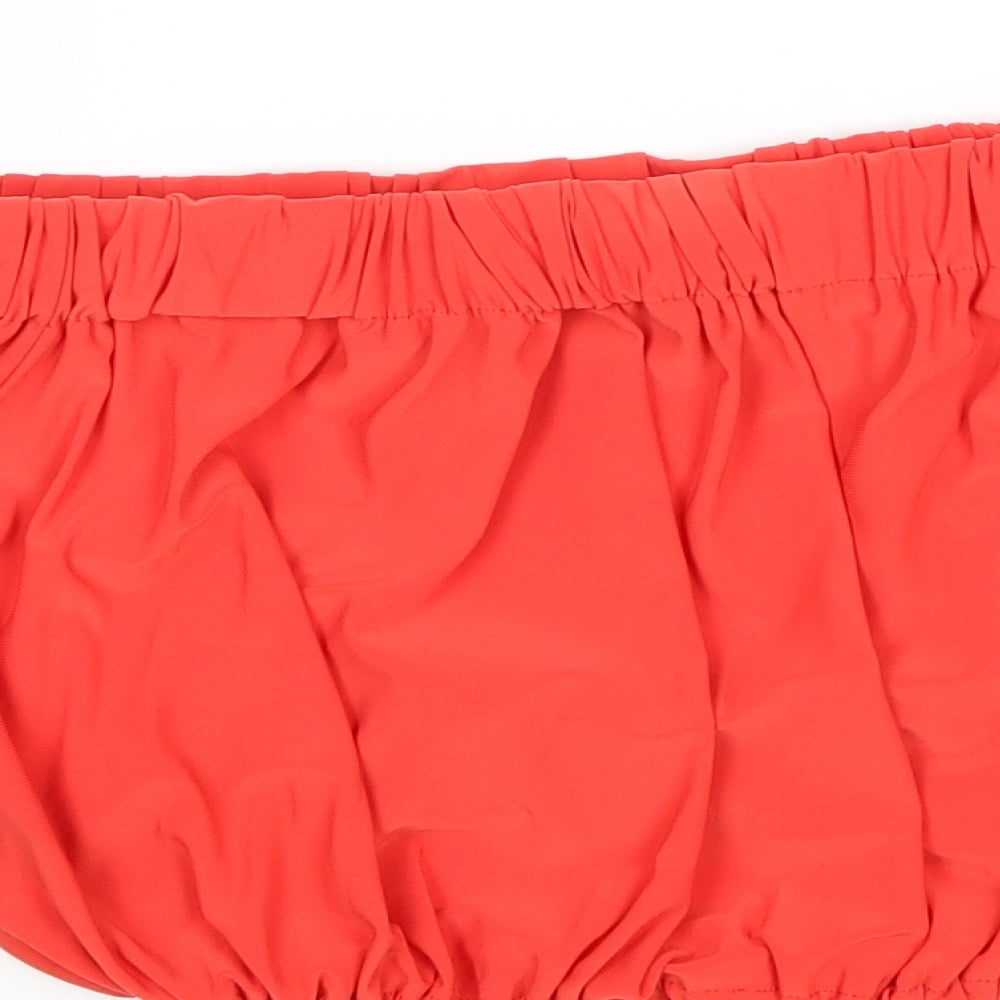 Womens UK Size XS Love Red Basic Tank