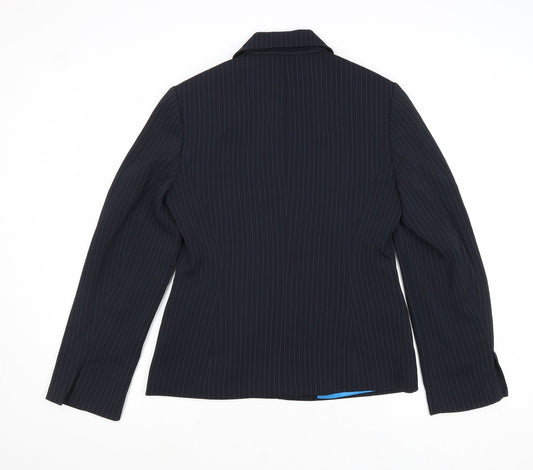 Womens UK Size 10 NEXT Regular Blue Suit Jacket