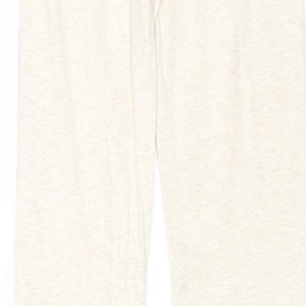 Gap Girls Beige Cotton Jogger Trousers Size L Regular Pullover - Leggings