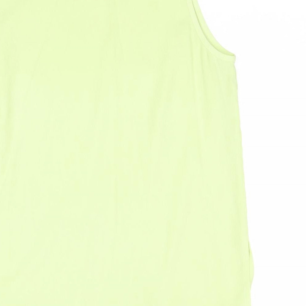 Womens UK Size 16 ELVI Green Basic Blouse