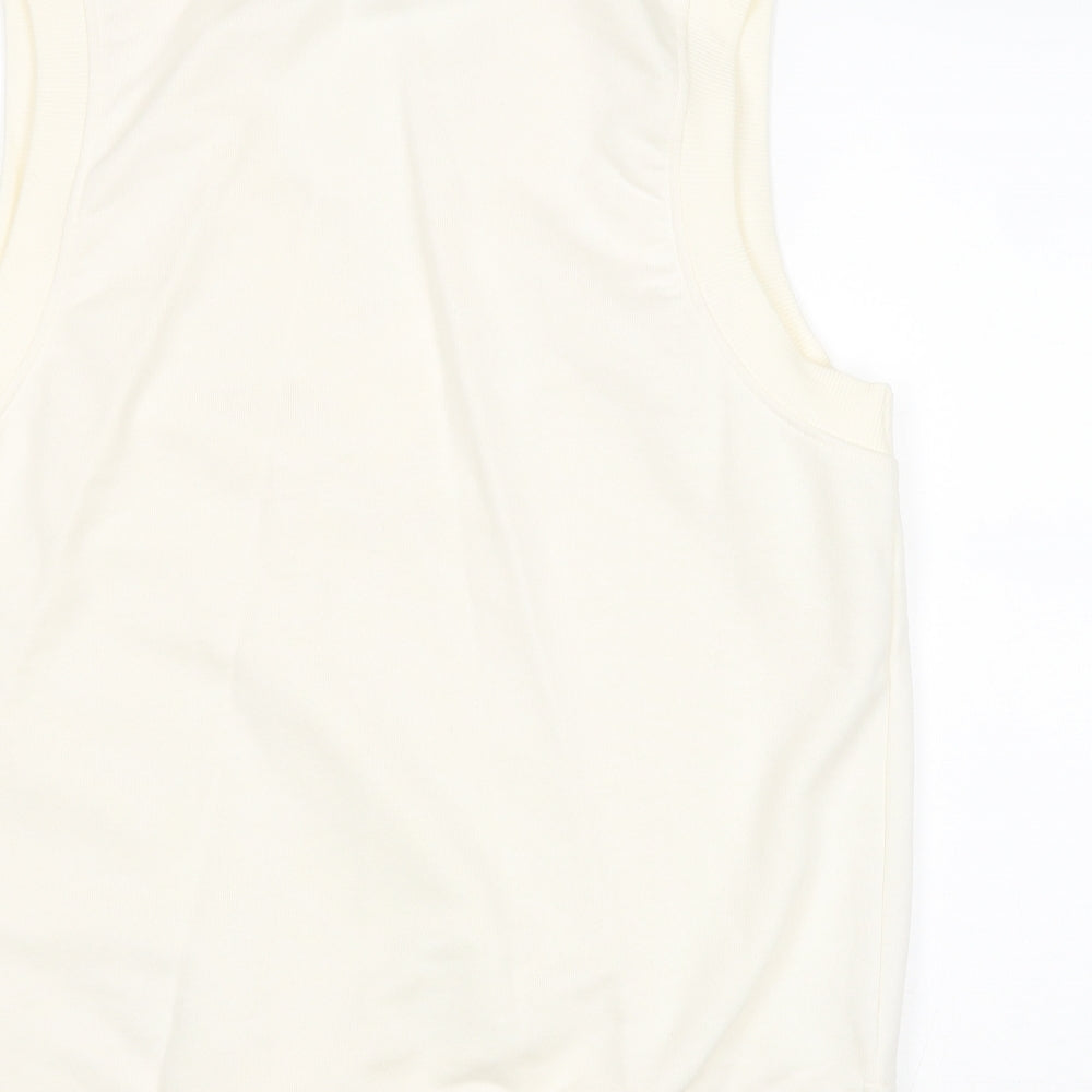 Womens UK Size M Pull&Bear Ivory Pullover Sweatshirt