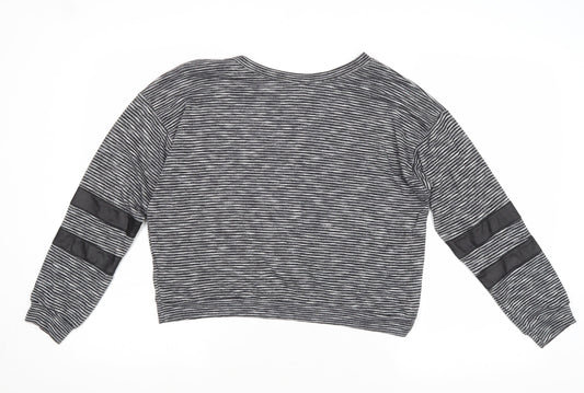 Womens UK Size 10 Miss Selfridge Grey Pullover Jumper